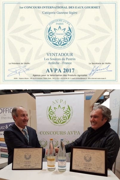 Eau minerale naturelle gazeuse - ventadour - Pestrin